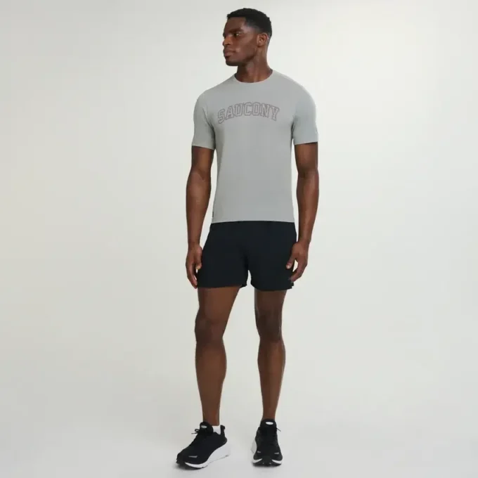 Kurzarm-Shirt mit Stoppuhr-Motiv