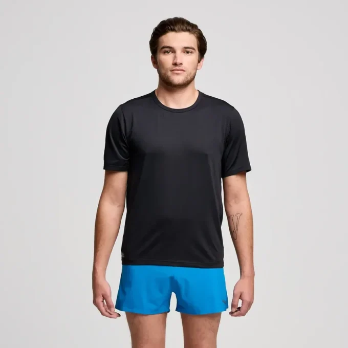 Saucony Stopwatch Kurzarm-Shirt für Herren