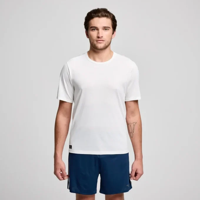 Saucony Stopwatch Kurzarm-Shirt für Herren