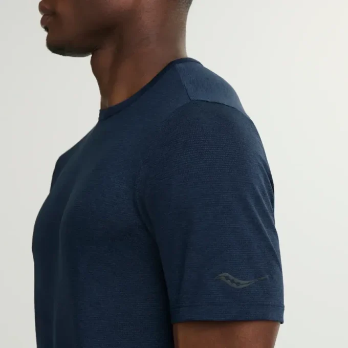 Saucony Stopwatch Kurzarm-Shirt für Herren