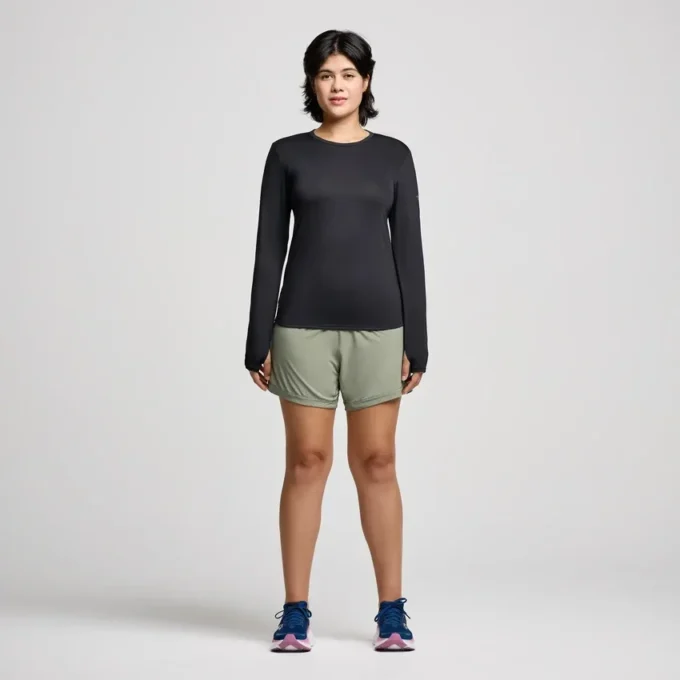 Stopwatch-Ärmel-Shirt für Damen